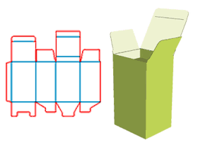 Tubular box extension structure, cosmetics packaging structure design, small household appliance pac