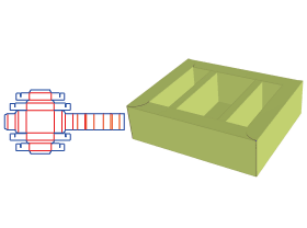 Tray folding carton,Isolation layer