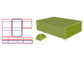Box shell gray board V-groove, Inner box edging, paper-covered edging, Inner box paper mounting border