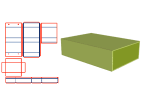 Box shell gray board V-groove, inner box half-cut paper lining around the edges, Inner box paper mounting border