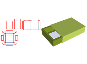 The drawer is sealed on five sides, the outer box has V-grooves, the inner box is folded with card paper, and the edges of the outer box have V-grooves.