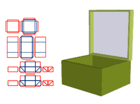 Foldable, top and bottom lid premium box, Half-covered, bottom gray board V-groove, can be flattened for transportation