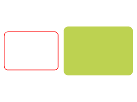 Square cards, Chamfer radius , sheets, cards, business cards, bookmarks, folds, flyers